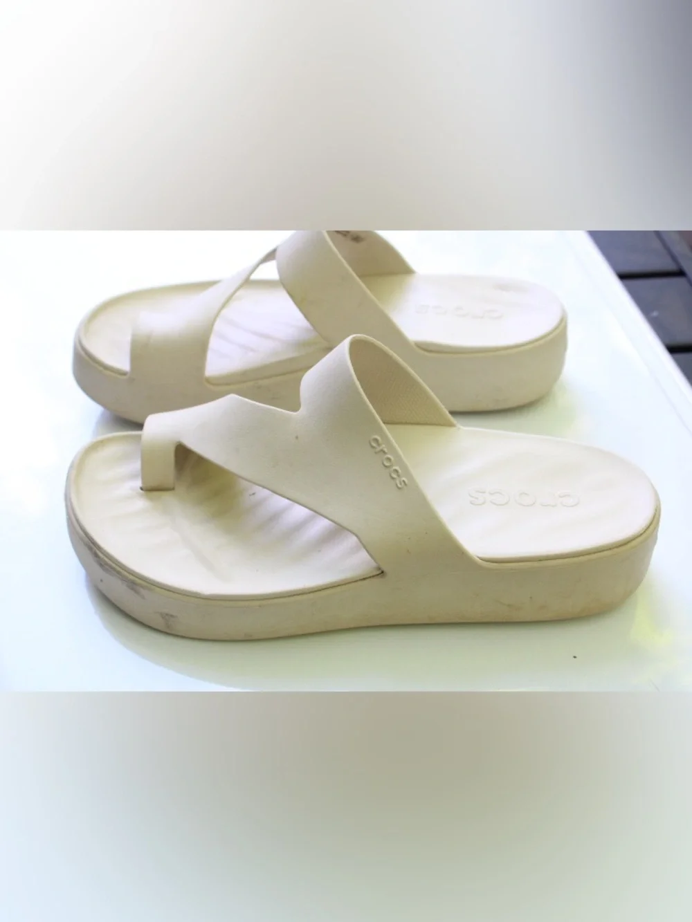 Crocs platform sandals